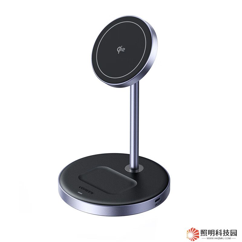 支持 iPhone 15W 快充：绿联 Qi2 认证磁吸充电支架 113 元国补开启