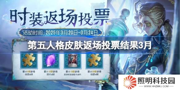 第五人格皮肤返场投票结果3月-第五人格返场皮肤有哪些
